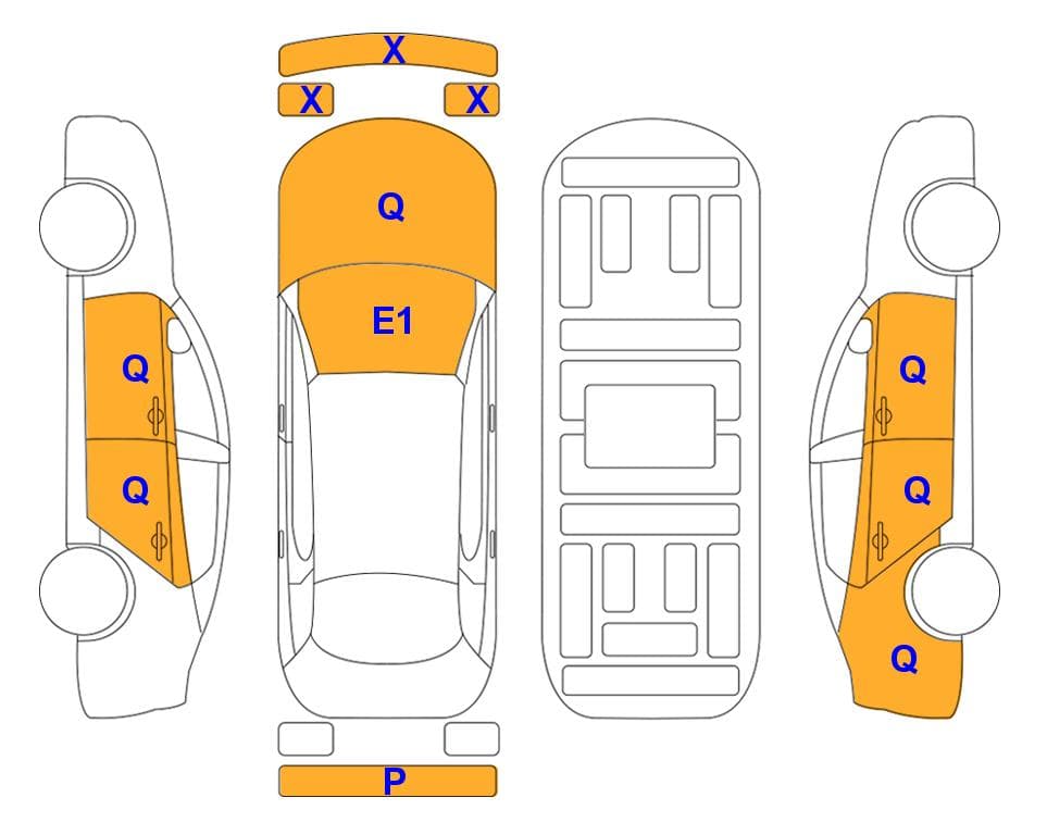 Body condition diagram: Kia EV6 Long Range 4WD Air