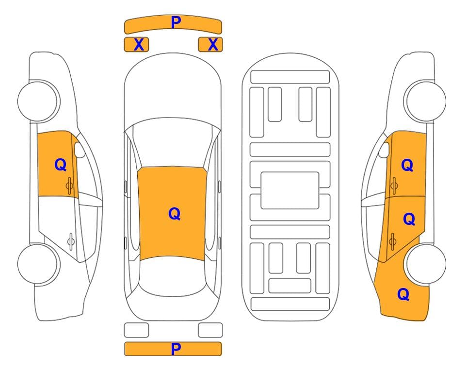 Body condition diagram: Hyundai Casper Gasoline 1.0 Modern