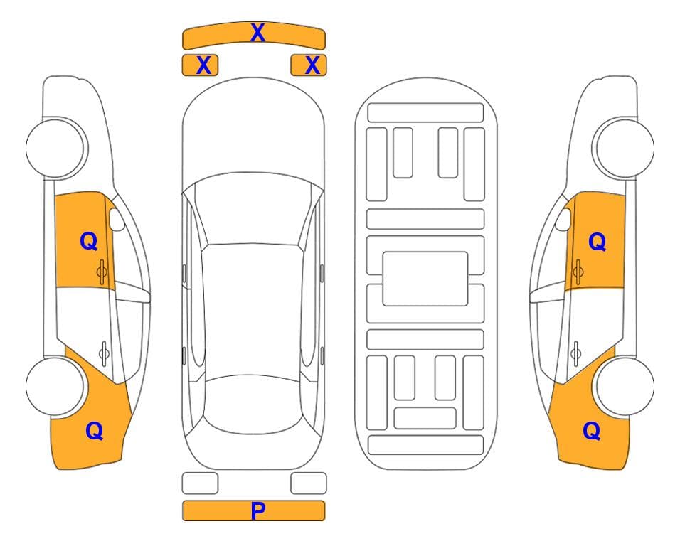 Body condition diagram: Kia The All-newSportage 2.0 Diesel 2WD Prestige