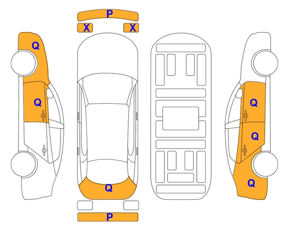 Body condition diagram: Kia EV6 Long Range 2WD Air